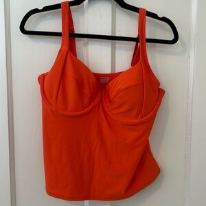 💕 SALE! Womens Tankini Top XL Orange Old Navy